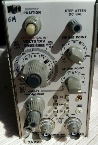 Tektronix 7A22 Plug In