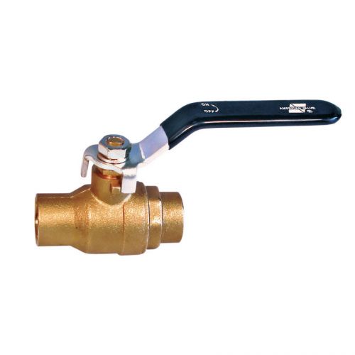 American valve 1/2&#034; full port quarter turn brass sweat ball valve for sale