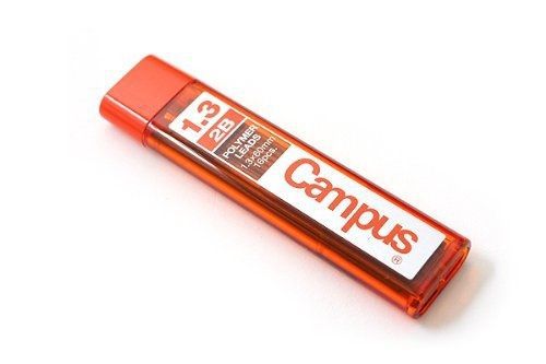 Kokuyo Campus Mechanical Pencil Lead, 1.3mm, 2B (PSR-C2B13N)