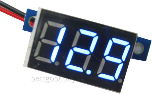 3 bits 0.36&#034; DC3.3-30V Electric Motorcycle Car blue Digital Voltmeter Display