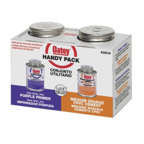 4 Oz Cpvc/Purple Primer Handy Pack Oatey Faucet Repair Parts and Kits 30243