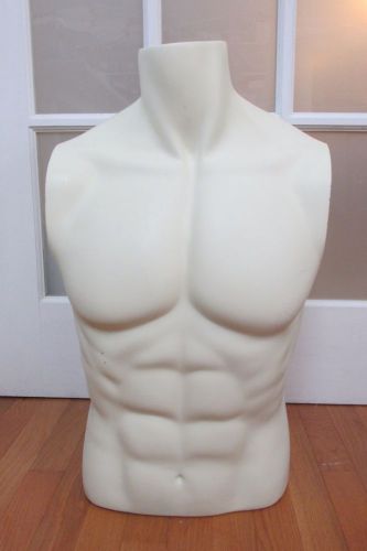 Very Sturdy Well Made Male Torso Half Body Mannequin