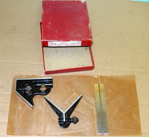 UNION TOOL CO. 4&#034; COMBINATION SQUARE SET , 3 PIECE in original box No. 204-24