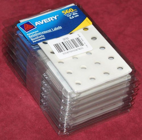 AVERY PERMANENT REINFORCEMENT LABELS 560/PACK 36 PACKS/CASE NEW NIB SHIPS FREE