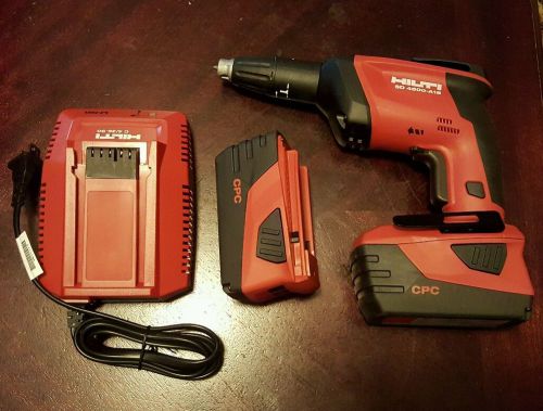 Hilti sd 4500-a18 cordless screwgun (2) li-ion batteries &amp; (1) compact charger for sale