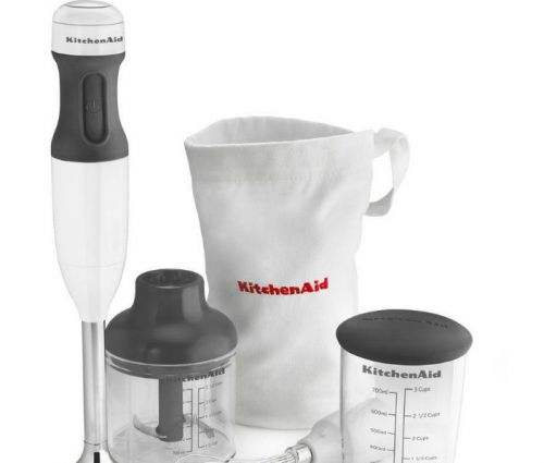 KitchenAid Fruits &amp; Vegetables Immersion Blender and Juicers in White