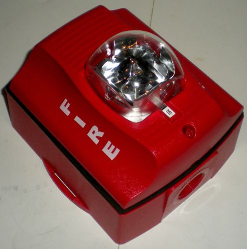 ALARM FIRE STROBE WARNING LIGHT WEATHER PROOF SPECTRALERT SRKA 12-24V WALL MOUNT