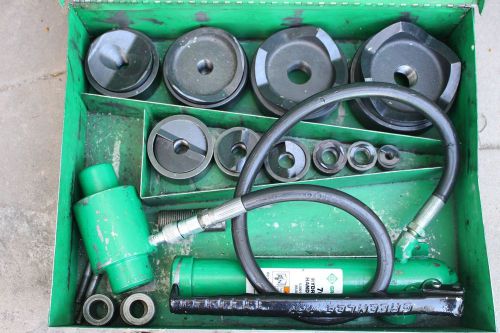 Greenlee 7310sb slug buster 1/2 - 4&#034; conduit hydraulic knockout punch set for sale