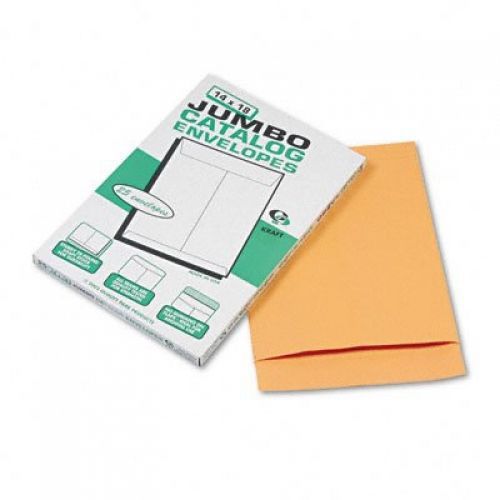 Quality Park 42354 Quality Park Jumbo Size Kraft Envelopes, 14x18, Brown Kraft,