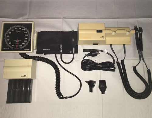 WELCH ALLYN 767 FULL DIAGNOSTIC SYSTEM W/ BP GAUGE / CUFF &amp; SPECULA DISPENSER