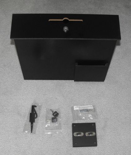 Displays2go wood suggestion box hinged locking door, for sale