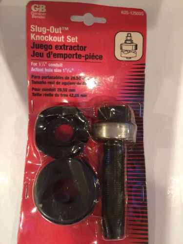 GB Electrical Slug-Out Knockout Set. Model #KOS-1250DS. For 1-1/4&#034; Conduit.