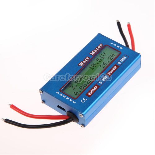4-60v 0-100a digital lcd watt meter power volt amp meter battery analyzer test for sale