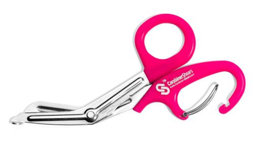Nurse/EMT/Medical 7.5&#034; Trauma Bandage Medical Scissors Shears Carabiner (Pink)