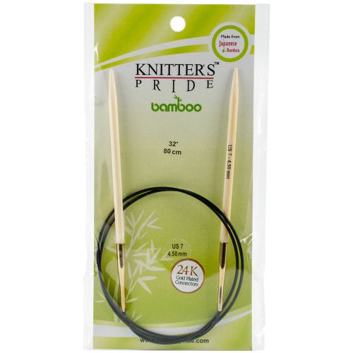 &#034;Bamboo Fixed Circular Needles 32&#034;&#034;-Size 7/4.5mm&#034;