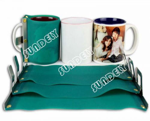 SUNDELY 3PCS Mugs Rubber Clamps Silicone Fixture for Sublimation Mug 11oz New