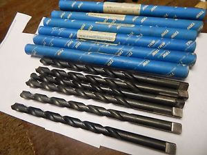 TRW  17/32&#034; x 10&#034; Extra Length Twist Drill Bits Lot of 6 Pcs