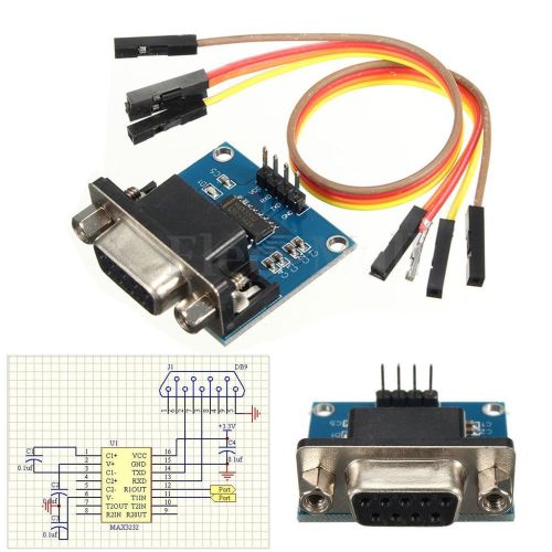 Rs232 to ttl converter module serial module db9 connector 3.3v-5.5v arduino bb for sale