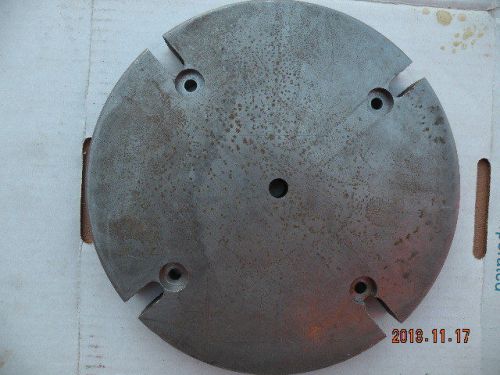 CHUCK BACK MOUNTING PLATE. 10&#034; DIAMETER,  1.0&#034;