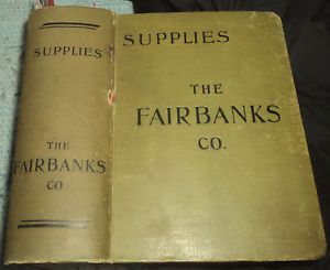 ANTIQUE 1906 FAIRBANKS CATALOG STATIONARY ENGINE STEAM WHISTLES MINING RAILROAD