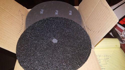 7  x 5/16   silicon carbide  floor sanding disc 50 grit  (100) per box for sale
