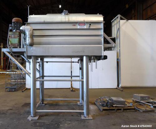 Used- apv dual shaft vacuum paddle blender, model #80dp-v, 80 pound capacity, 30 for sale