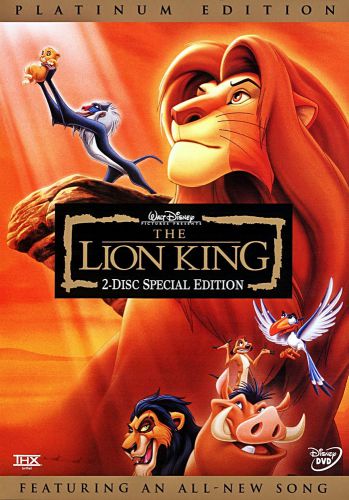 The lion king Dvd, 2003, 2 disc set.