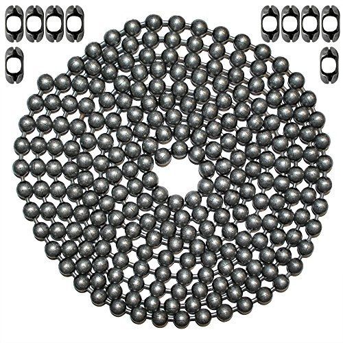 Ball chain manufacturing 10 foot length ball chain, #20 size, dungeon finish, &amp; for sale