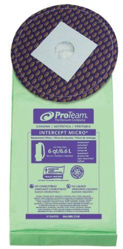 Proteam intercept micro filter bag, closed collar 6 qt for sale