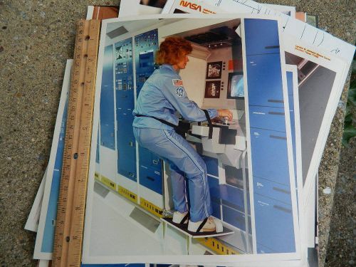 1986 NASA GE Christa McAuliffe Challenger training photo G.E.General Electric