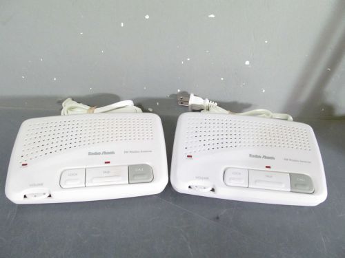 Set of 2 radio shack 43-486 fm wireless intercoms for sale