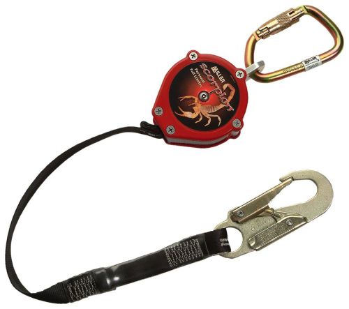 Miller PFL-2-Z7/9FT Scorpion 9-Foot Personal Fall Limiter with Steel Twist-Lo...