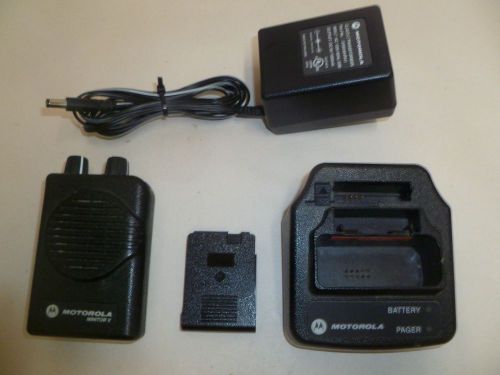Working Motorola Minitor V 33-36.9 MHz Low Band Fire EMS Pager with Charger d