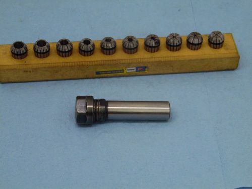 Iscar ETM Collet Set, SET ER16 SPR 10, 10 Pcs, Range 0.5- 10 with collet holder