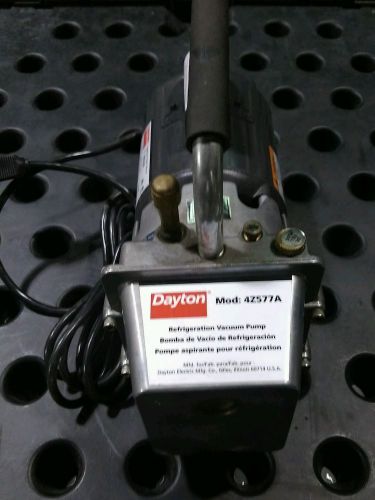 Dayton 4z577a refrigeration vacuum pump new without box for sale