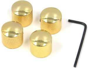 4x Gold Guitar and Bass Knobs Set For Kramer/Kiesel/Dean/Washburn/Charvel/ESP