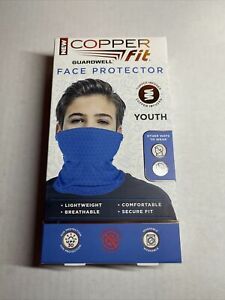 Copper Fit Guardwell Face Protector Youth Mask Blue *NEW*