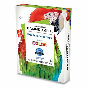 Hammermill Paper,3-Hole,8.5&#034;x11,28lb 102500 HAM102500  - 1 Each