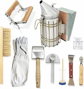 Hope&amp;Need Beekeeping Supplies - Beekeeping Tools (10 Pieces) Starter Kit for Bee