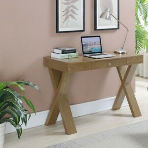Newport Desk With Drawer , Driftwood