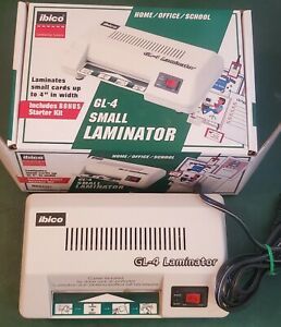 Ibico GL-4 Small Desktop Laminator Photo ID Business Card Laminator 4&#034;x6&#034; W/Box