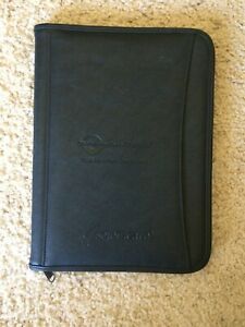 Leeds Leather Padfolio Zip Around Organizer Letter NotePad, Pen Holder