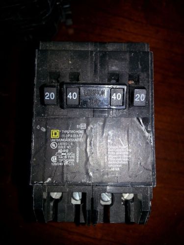 NEW 1 Square D HOMT2020240 QUAD 20/40A 120/240V Circuit Breaker