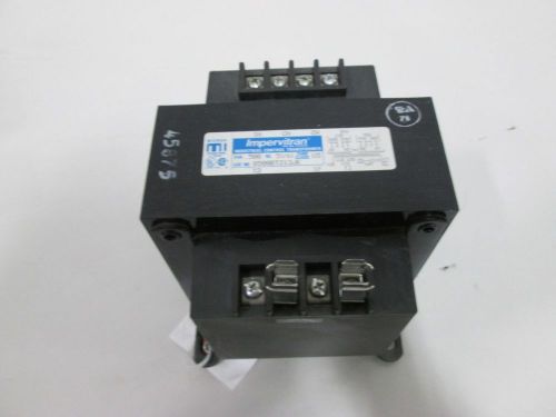 NEW IMPERVITRAN B500BTZ13JK 500VA 1PH 240/480V-AC 120V-AC TRANSFORMER D330263