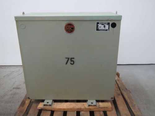 Marcus ret75a4 mtc 75kva 3ph 600v-ac 480/277v-ac voltage transformer b384856 for sale