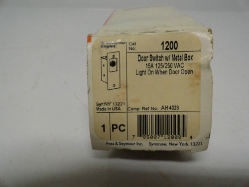 Pass and seymour 1200 ac-dc door switch-NIB