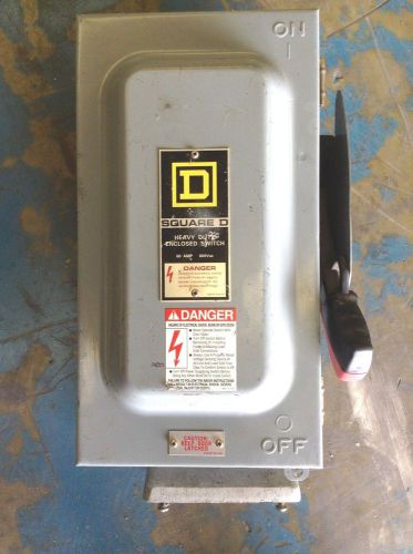 HEAVY DUTY ENCLOSED SWITCH H362AWC 60A 600V 3P Nema 12 Square D $ 100.00