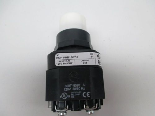 NEW ALLEN BRADLEY 800H-PRB16WD1 ILLUMINATED PUSHBUTTON F 120V-AC D264038