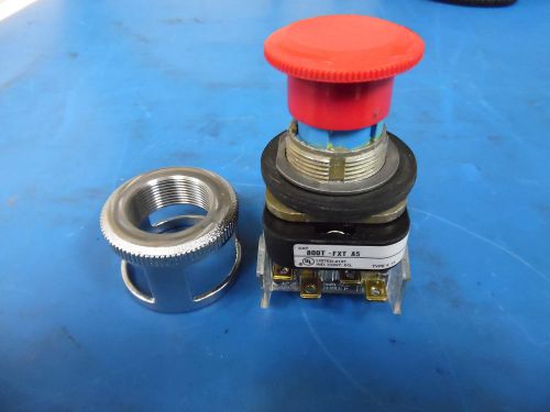 ALLEN BRADLEY RED PUSH BUTTON MN: 800T-FXT-A5 SERIES: T