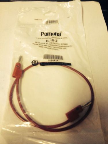 NEW POMONA B-18-2 RED BANANA PLUG PATCH CORDS NEW!